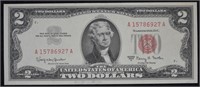Uncirculated $2 Two Dollar Red Seal Bill
