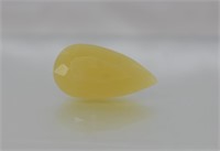 9.83ct Yellow Mexican Opal Pear Cut