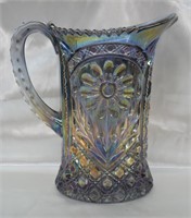 Vintage Imperial Glass Carnival Glass Pitcher