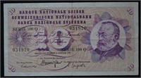 1977 $10 Swiss Francs Banknotes
