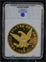 24K Gold Clad 1838 Liberty Head Eagle Tribute Proo