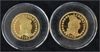 24K Gold CLAD U.S. Capped Bust Coin Tribute Proofs