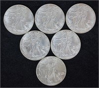 .999 Silver CLAD U.S. Silver Eagle Replica Coins;