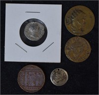 Ancient Coin Replicas; 5 Pieces