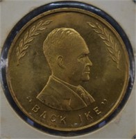 Republic For Congress Ike Proof Campaign Coin