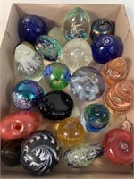Glass Paperweight Collection, 22 pc.