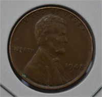 1948 About Uncirculated Abraham Lincoln Cent