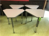 4 Triangle Shaped Students Desks