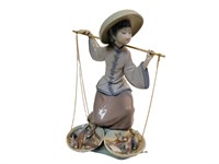 Lladro Porcelain Figure of Woman with Fish