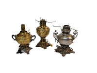 B&H Iron, New Juno, and Rochester Oil Lamps