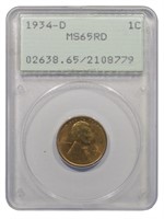 Gem Mint State 1934-D Cent