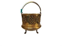 Antique Turkish Brass Bucket With Handle
