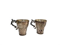 Engraved Silver Cups