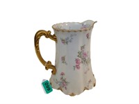Haviland and Co. Limoges Flowered Water Pitcher