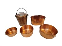 Copper Ice Bucket/ Planter/ Mixing Bowl