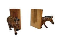 Pair of Zebra Bookends