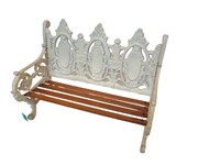 Cast Iron Cathedral Back Miniature Bench