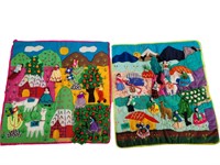 Hand Stitched Folk Art Blankets