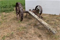 Vintage Deering Axle & Wheels