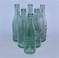 6 Glass Bottles Fred Bauernschmidt Brewery