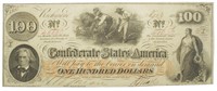 Confederate States. 1862 $100 Note