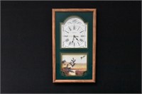Vintage Ingraham "Mallards" Scenery Wall Clock