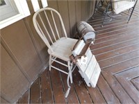Wooden Chair & Chamois Wringer