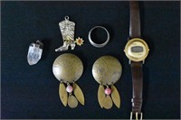 Sterling Ring Timex SSQ Earrings & More