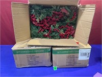 9FT Christmas Garland (3 Boxes) Lights Up