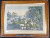 Currier & Ives, litho, 20 x 28", Good Luck All