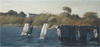 Alan Price, oil on board, 12 x 23"