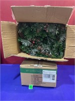 9FT Christmas Garland (2 Boxes) Lights Up