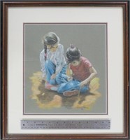 Leonard Paul, watercolour/pastel, 12 x 11", signed