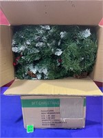 9FT Christmas Garland (2 Boxes) Lights Up