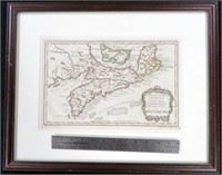 Carte de L'Acadie Ile Royal 1757