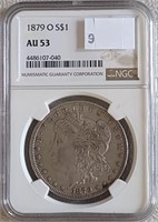 1879-O Morgan Dollar NGC AU53