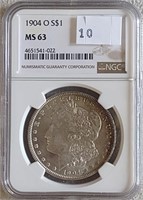 1904-O Morgan Dollar NGC MS69