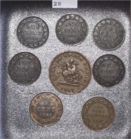 1857 Canada Bank Token. 7 Canada Cents