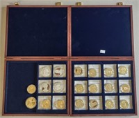 15 Gold Plated Presidential Medallions & more
