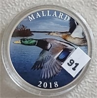 2018 NRA 1 Troy Oz. Silver (Mallard Duck)