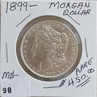 1899 Morgan Dollar MS+