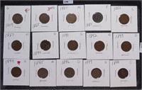 15 Indian Cents 1859 - 1899
