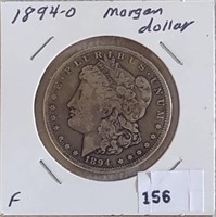 1894-O Morgan Dollar F (Good date)