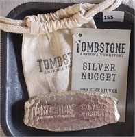 10 Troy Oz. Tombstone Silver Nugget Scottsdale Min