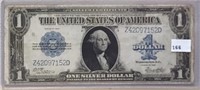 1923 $1 Silver Certificate Woods and White VG-F