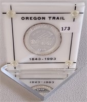 Oregon Trail 1 Troy Oz. Silver .999 1843-1993