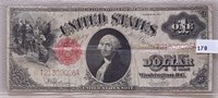Series 1917 $1 U.S. Note Speelman & White VG