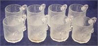 8 Vintage 1993 McDonalds Flintstone glass mugs