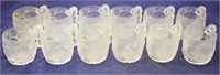 12 McDonalds Flintstone 1993 glass mugs