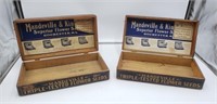 2 Pc. Vintage Wooden Boxes